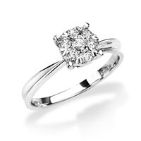 Anneau Donna Oro Femme Mosaico in Or blanc Diamante DIAF3556.017-15